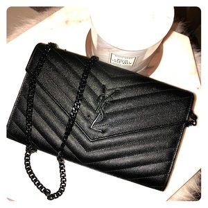 YSL MONOGRAM CHAIN WALLET